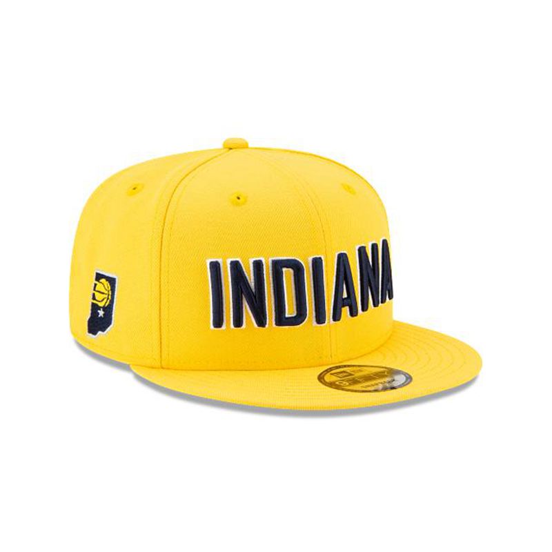 NBA Indiana Pacers Statement Edition 9Fifty Snapback (SVO8870) - Yellow New Era Caps